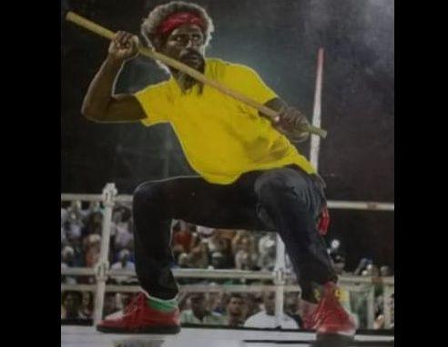 Stick fighting competition in Trinidad